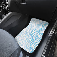 Blue New Zealand Puhoro Maori Tattoo Car Mats