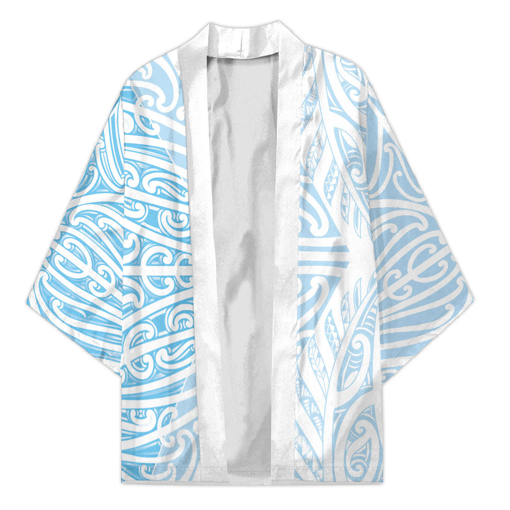 Blue New Zealand Puhoro Maori Tattoo Kimono LT14 Unisex Blue - Polynesian Pride