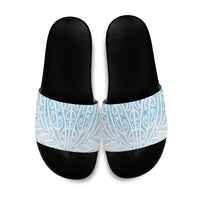 Blue New Zealand Puhoro Maori Tattoo Slide Sandals