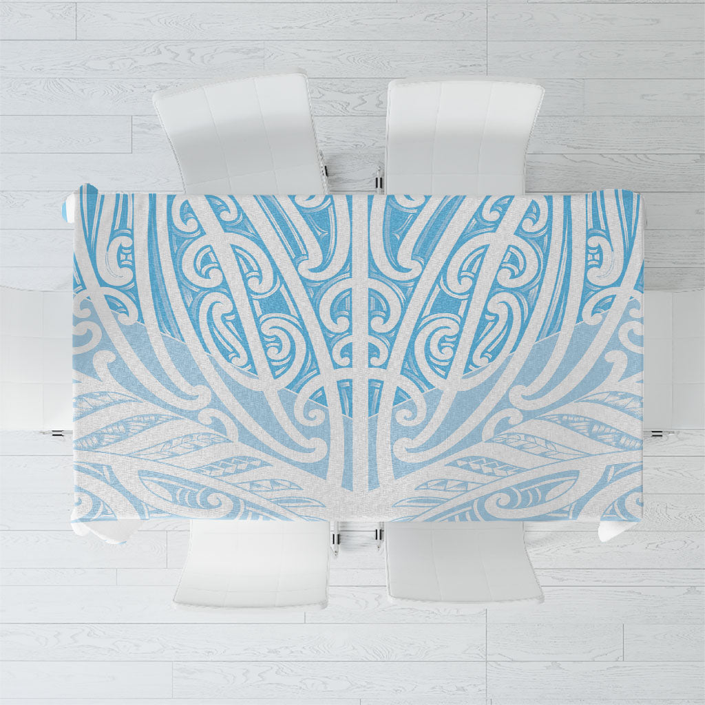 Blue New Zealand Puhoro Maori Tattoo Tablecloth