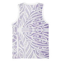 Purple New Zealand Puhoro Maori Tattoo Basketball Jersey