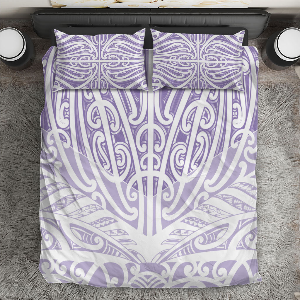 Purple New Zealand Puhoro Maori Tattoo Bedding Set