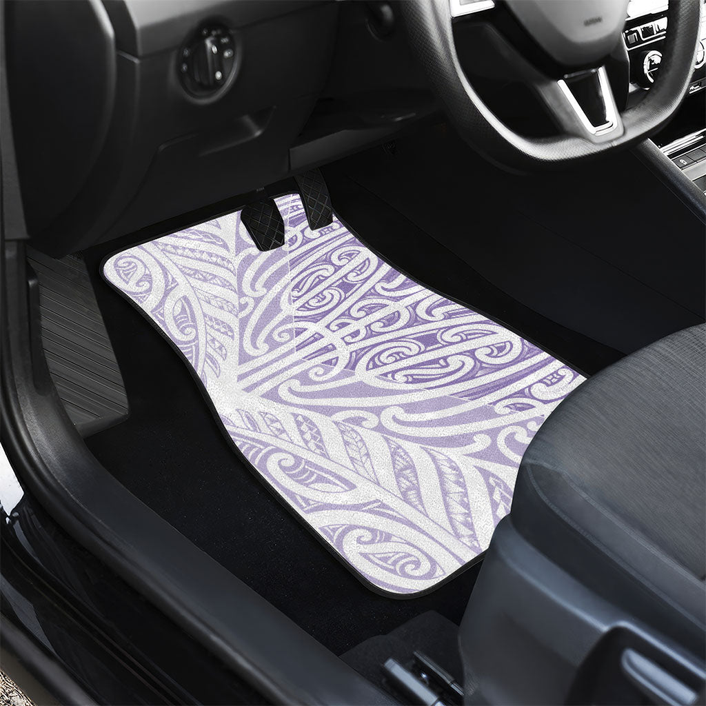 Purple New Zealand Puhoro Maori Tattoo Car Mats