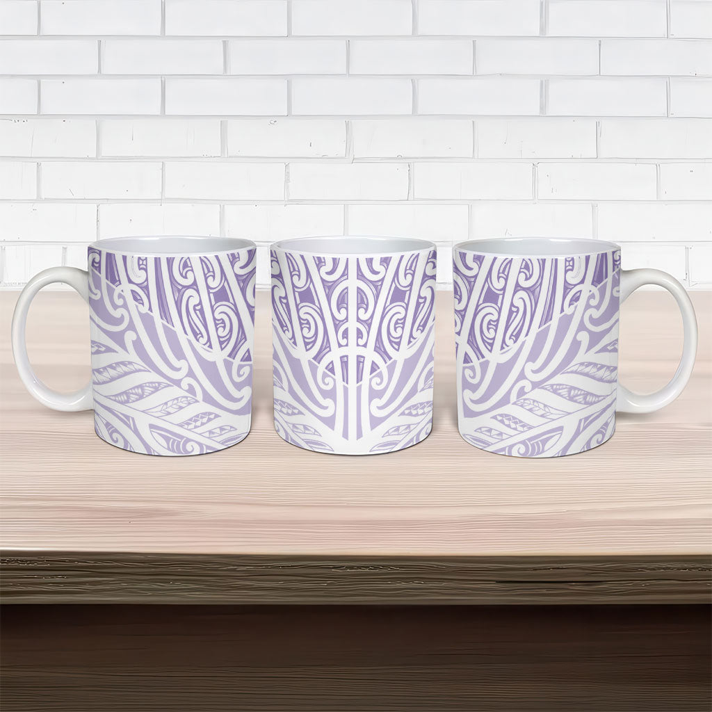 Purple New Zealand Puhoro Maori Tattoo Ceramic Mug