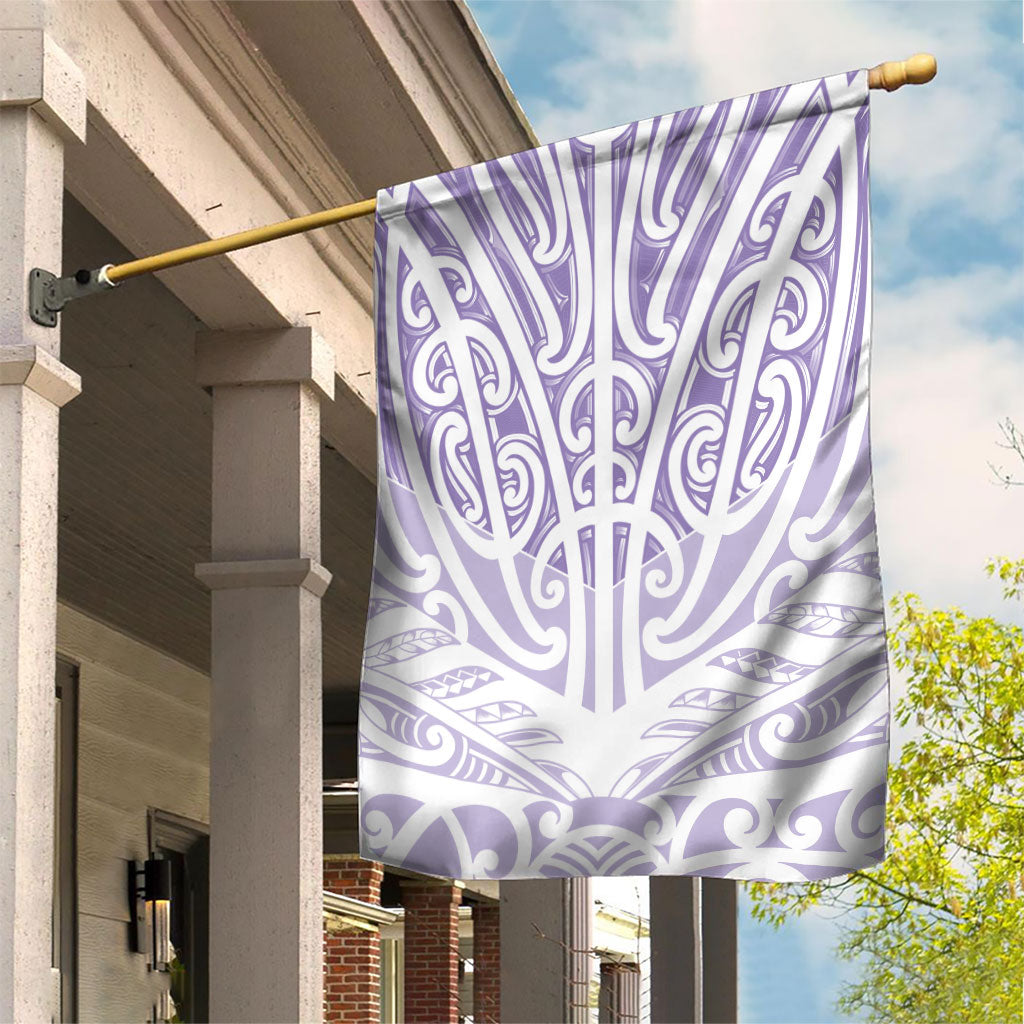 Purple New Zealand Puhoro Maori Tattoo Garden Flag