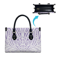 Purple New Zealand Puhoro Maori Tattoo Leather Bag
