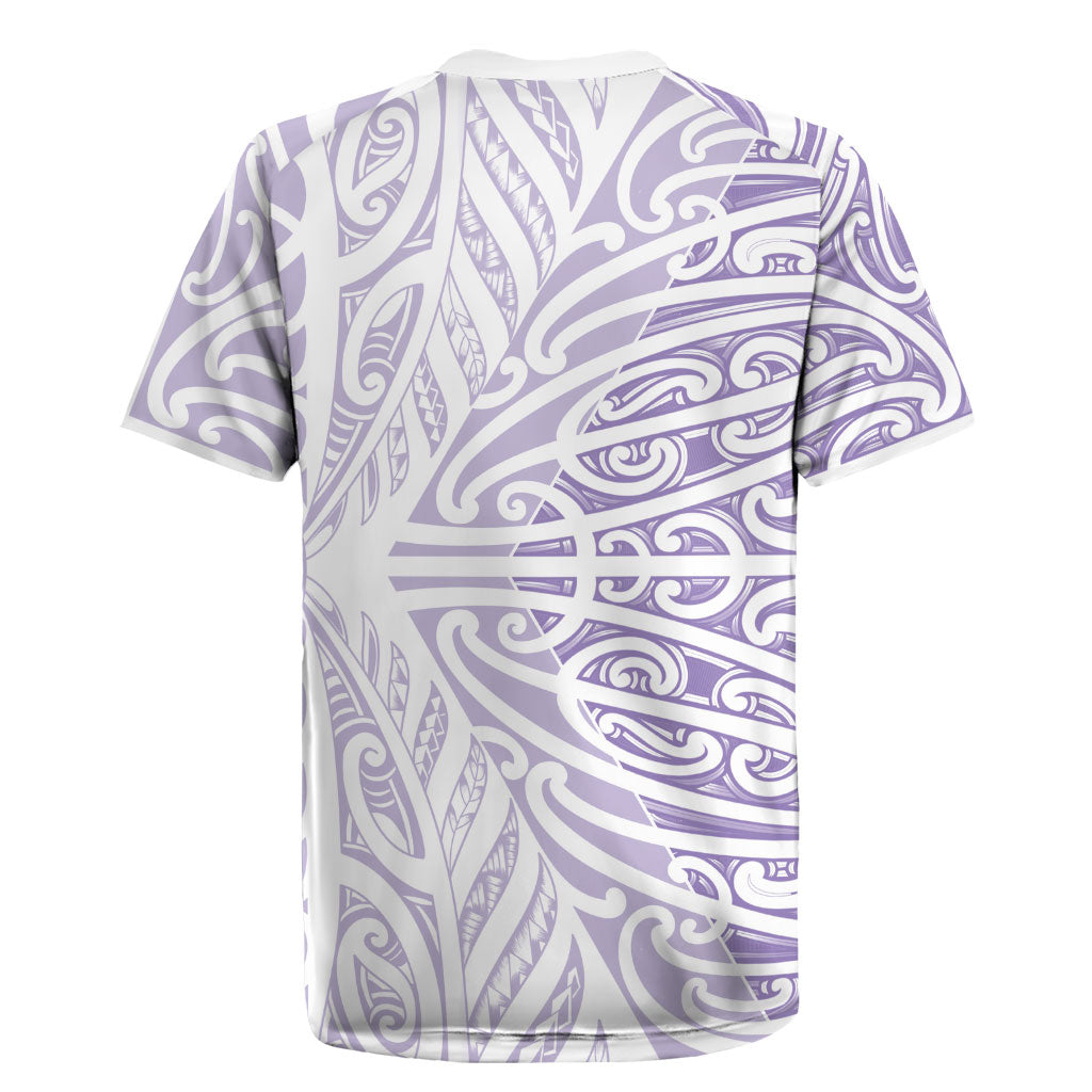 Purple New Zealand Puhoro Maori Tattoo Rugby Jersey