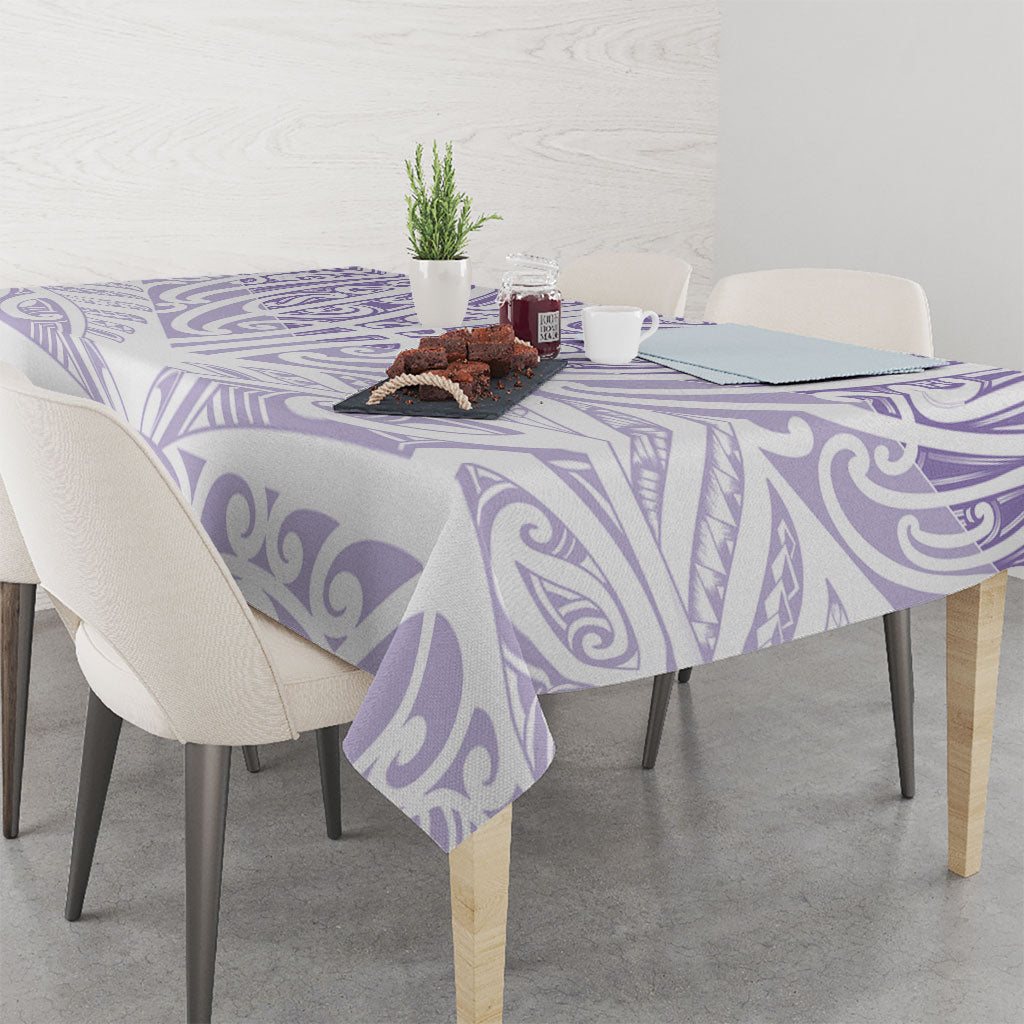 Purple New Zealand Puhoro Maori Tattoo Tablecloth