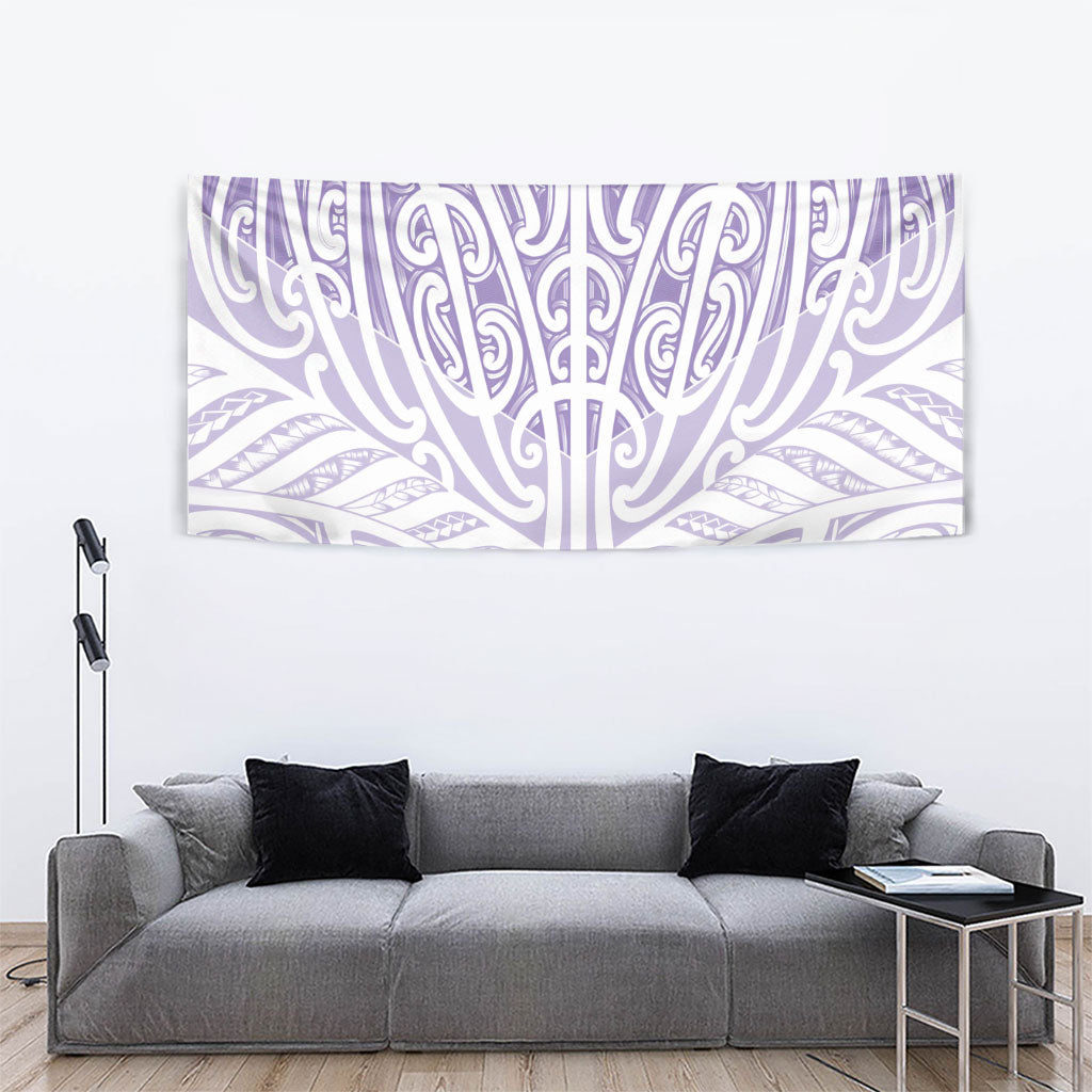 Purple New Zealand Puhoro Maori Tattoo Tapestry
