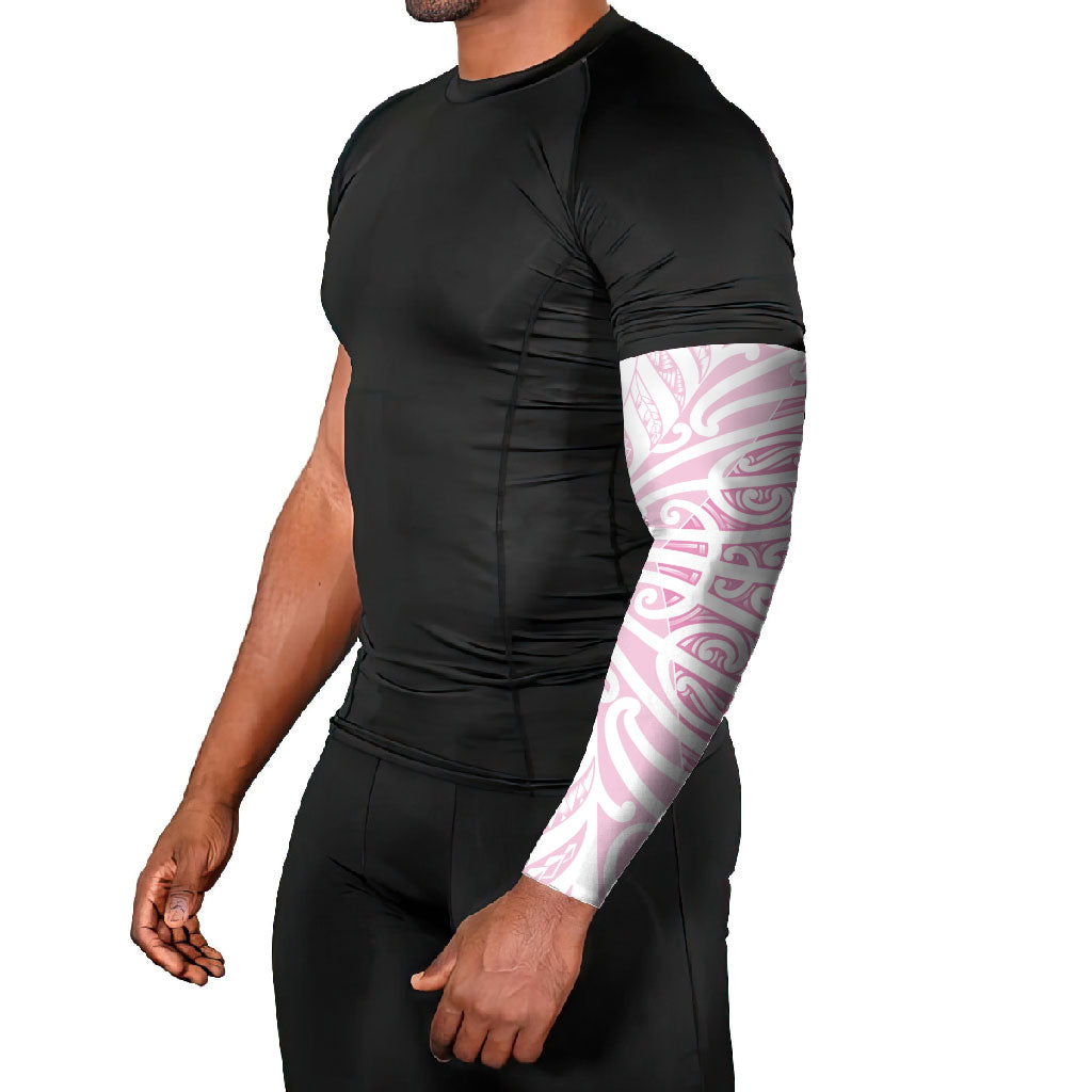 Pink New Zealand Puhoro Maori Tattoo Arm Sleeves