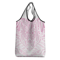Pink New Zealand Puhoro Maori Tattoo Grocery Bag