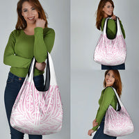 Pink New Zealand Puhoro Maori Tattoo Grocery Bag