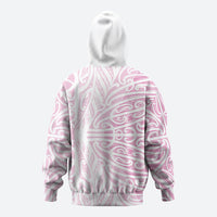 Pink New Zealand Puhoro Maori Tattoo Hoodie