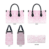 Pink New Zealand Puhoro Maori Tattoo Leather Bag