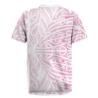 Pink New Zealand Puhoro Maori Tattoo Rugby Jersey