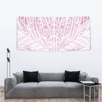 Pink New Zealand Puhoro Maori Tattoo Tapestry