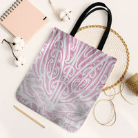 Pink New Zealand Puhoro Maori Tattoo Tote Bag
