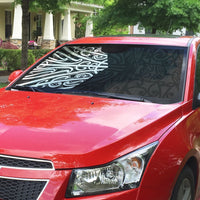 Black New Zealand Puhoro Maori Tattoo Auto Sun Shade