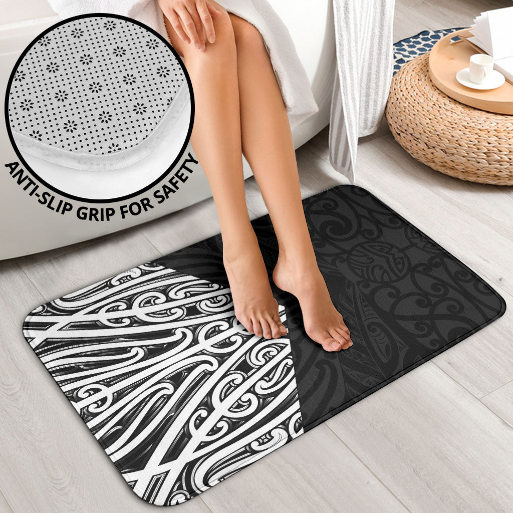 Black New Zealand Puhoro Maori Tattoo Bathroom Set