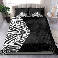 Black New Zealand Puhoro Maori Tattoo Bedding Set