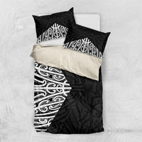 Black New Zealand Puhoro Maori Tattoo Bedding Set