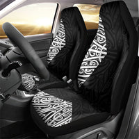 Black New Zealand Puhoro Maori Tattoo Car Seat Cover