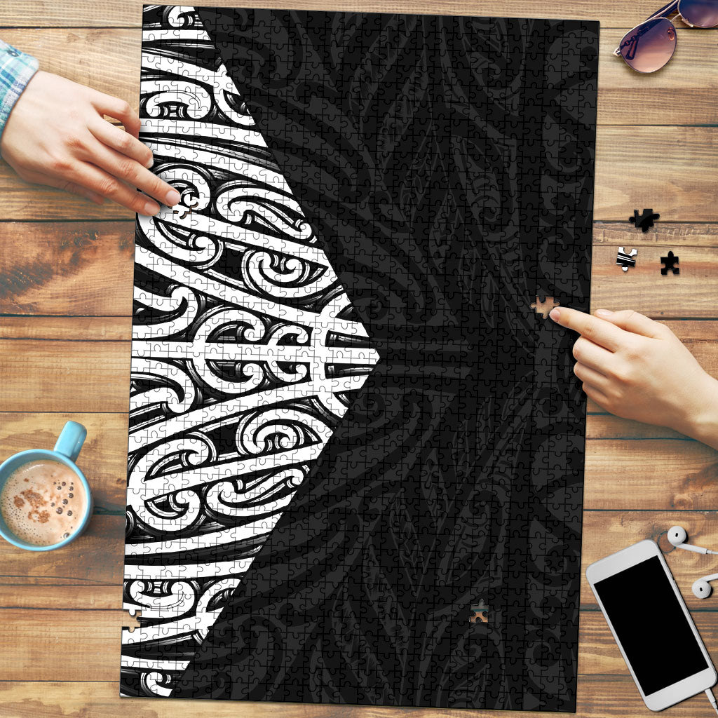 Black New Zealand Puhoro Maori Tattoo Puzzle