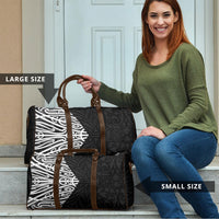 Black New Zealand Puhoro Maori Tattoo Travel Bag