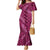 Pink Aloha Hawaii Family Matching Mermaid Dress and Hawaiian Shirt Hawaiian Kakau Ohia Lehua Lei - Polynesian Pride