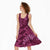 Pink Aloha Hawaii Midi Dress Hawaiian Kakau Ohia Lehua Lei - Polynesian Pride