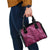Pink Aloha Hawaii Shoulder Handbag Hawaiian Kakau Ohia Lehua Lei - Polynesian Pride