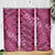 Pink Aloha Hawaii Skinny Tumbler Hawaiian Kakau Ohia Lehua Lei - Polynesian Pride