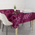 Pink Aloha Hawaii Tablecloth Hawaiian Kakau Ohia Lehua Lei - Polynesian Pride