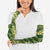 Green Aloha Hawaii Arm Sleeves Hawaiian Kakau Ohia Lehua Lei - Polynesian Pride