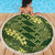 Green Aloha Hawaii Beach Blanket Hawaiian Kakau Ohia Lehua Lei - Polynesian Pride