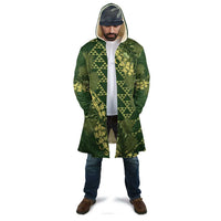 Green Aloha Hawaii Cloak Hawaiian Kakau Ohia Lehua Lei - Polynesian Pride
