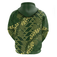 Green Aloha Hawaii Hoodie Hawaiian Kakau Ohia Lehua Lei - Polynesian Pride