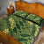 Green Aloha Hawaii Quilt Bed Set Hawaiian Kakau Ohia Lehua Lei - Polynesian Pride