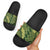 Green Aloha Hawaii Slide Sandals Hawaiian Kakau Ohia Lehua Lei - Polynesian Pride