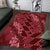 Maroon Aloha Hawaii Area Rug Hawaiian Kakau Ohia Lehua Lei - Polynesian Pride