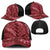 Maroon Aloha Hawaii Baseball Net Cap Hawaiian Kakau Ohia Lehua Lei - Polynesian Pride