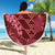 Maroon Aloha Hawaii Beach Blanket Hawaiian Kakau Ohia Lehua Lei - Polynesian Pride