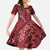 Maroon Aloha Hawaii Family Matching Off Shoulder Maxi Dress and Hawaiian Shirt Hawaiian Kakau Ohia Lehua Lei - Polynesian Pride