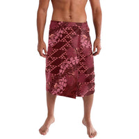 Maroon Aloha Hawaii Lavalava Hawaiian Kakau Ohia Lehua Lei - Polynesian Pride