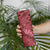 Maroon Aloha Hawaii Skinny Tumbler Hawaiian Kakau Ohia Lehua Lei - Polynesian Pride