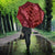 Maroon Aloha Hawaii Umbrella Hawaiian Kakau Ohia Lehua Lei - Polynesian Pride