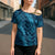 Naval Night Aloha Hawaii Cross Shoulder Shirt Hawaiian Kakau Ohia Lehua Lei - Polynesian Pride