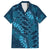Naval Night Aloha Hawaii Family Matching Long Sleeve Bodycon Dress and Hawaiian Shirt Hawaiian Kakau Ohia Lehua Lei - Polynesian Pride