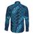 Naval Night Aloha Hawaii Family Matching Long Sleeve Bodycon Dress and Hawaiian Shirt Hawaiian Kakau Ohia Lehua Lei - Polynesian Pride