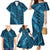 Naval Night Aloha Hawaii Family Matching Mermaid Dress and Hawaiian Shirt Hawaiian Kakau Ohia Lehua Lei - Polynesian Pride